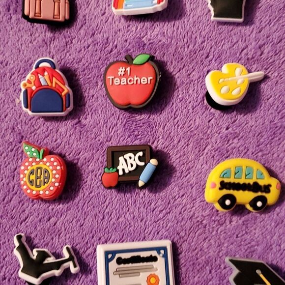25 Teacher Educater Professor Assistant School Crocs Jibbitz Shoe Charms - Picture 5 of 7
